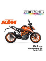 Zero Paints: Paint for airbrush - KTM Orange - 1 x 30ml - for Airbrush image