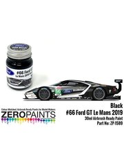 Zero Paints: Paint for airbrush - Ford GT Black #66 - 24 Hours Le Mans 2019 - 1 x 30ml image