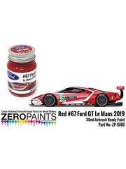 Zero Paints: Paint for airbrush - Ford GT Red #67 - 24 Hours Le Mans 2019 - 1 x 30ml image