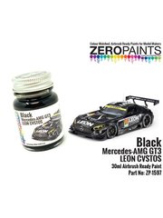 Zero Paints: Paint for airbrush - Mercedes Benz AMG GT3 Leon Cvstos Black - 1 x 30ml - for Tamiya reference TAM24350