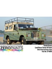 Zero Paints: Paint for airbrush - Pastel Green Land Rover Series III - 1 x 30ml image