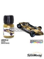 Zero Paints: Pintura para aergrafo - Dorado Arrows A2 Gold - 1 x 30ml - para las referencias de Studio27 ST27-FK20317, ST27-FK20318 y ST27-FK20319, o la referencia de Tameo Kits SLK072