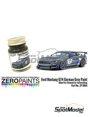 Zero Paints: Paint for airbrush - Ford Mustang GT4 German Grey - 1 x 30ml - for Tamiya reference TAM24354