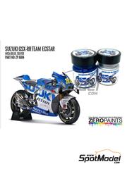 Zero Paints: Paints set for airbrush - Suzuki Ecstar GSX-RR Blue - Silver - 2 x 30ml