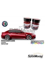 Zero Paints: Paints set for airbrush - Rosso Competizione Alfa Romeo Quadrifoglio - 2 x 30ml