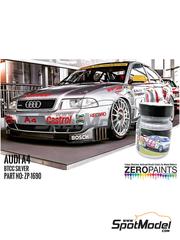 Zero Paints: Pintura para aergrafo - Plata Audi A4 BTCC Silver - 1 x 60ml - para la referencia de Nunu PN24035, o la referencia de SK Decals SK-24156