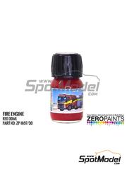 Zero Paints: Paint for airbrush - Fire & Rescue Truck Red - 1 x 30ml