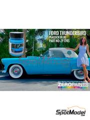 Zero Paints: Pintura para aergrafo - Azul Elctrico Ford Thunderbird Peacock Blue - 1 x 60ml