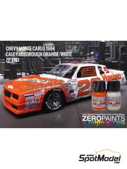 Zero Paints: Paints set for airbrush - Chevy Monte Carlo Hardee's Orange - White 1984 - 2 x 30ml