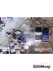 Zero Paints: Paints set for airbrush - Chevrolet Camaro Napa Blue - White 2022 - 2 x 30ml