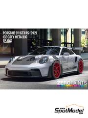 Zero Paints: Paint for airbrush - Porsche 911 GT3 RS (992) Ice Grey Metallic - 1 x 30ml