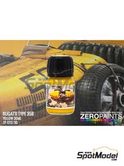 Zero Paints: Pintura para aergrafo - Amarillo Bugatti Type 35B Yellow - 1 x 30ml - para la referencia de Italeri 4716, o las referencias de Model Factory Hiro MFH-K741 y K-741