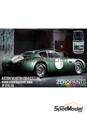 Zero Paints: Paint for airbrush - Green Aston Martin DB4 GTZ LM Verde Agua Caliente - 1 x 30ml - for Model Factory Hiro reference MFH-K854
