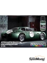 Zero Paints: Pintura para aergrafo - Verde Agua Caliente Aston Martin DB4 GTZ LM - 1 x 60ml - para la referencia de Model Factory Hiro MFH-K854