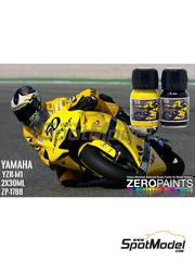Zero Paints: Set de pinturas para aer�grafo - Amarillo - Negro Yamaha YZR-M1 2007 MotoGP - Black - Yellow - 2 x 30ml - para la referencia de Beemax Model Kits BX13002
