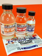 Zero Paints: Clearcoat - MATT/ FLAT 2 Pack Clearcoat (Urethane)  FULL PACK - 1 x 60ml - for Airbrush