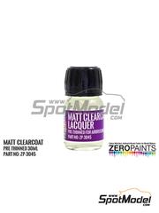 Zero Paints: Clearcoat - Matt Clearcoat Lacquer Pre-Thinned for Airbrushing - 1 x 30ml