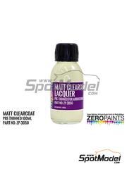 Zero Paints: Clearcoat - Matt Clearcoat Lacquer pre-thinned - 1 x 100ml - for Airbrush