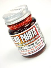 Zero Paints: Pintura para aergrafo - Rojo intenso candy - Candy Flame Red Paint - 1 x 30ml - para Aergrafo
