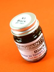 Zero Paints: Pintura para aergrafo - Negro - Black - Similar a Tamiya X-1 - 1 x 30ml - para aergrafo