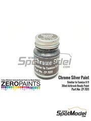Zero Paints: Paint for airbrush - Chrome Silver - Similar a X-11 - 1 x 30ml - for airbrush