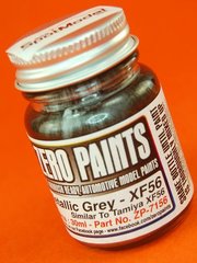 Zero Paints: Paint for airbrush - Metallic Grey similar to XF-56 - 1 x 30ml - for Airbrush
