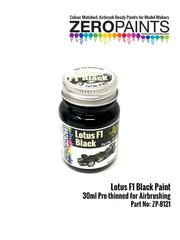 Zero Paints: Pintura para aergrafo - Negro Lotus F1 Black - 1 x 30ml