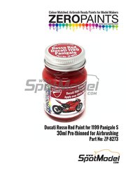 Zero Paints: Paint for airbrush - Ducati 1199 Panigale S Rosso - 1 x 30ml - for Tamiya references TAM14129 and TAM14132