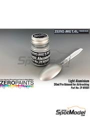 Zero Paints: Paint for airbrush - Light Aluminium - 1 x 30ml