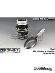 Zero Paints: Pintura para aergrafo - Acero - Steel - 1 x 30ml