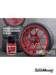 Zero Paints: Paint for airbrush - Wheel Colour Porsche 911 GT3 RS Pyro Red - 1 x 30ml